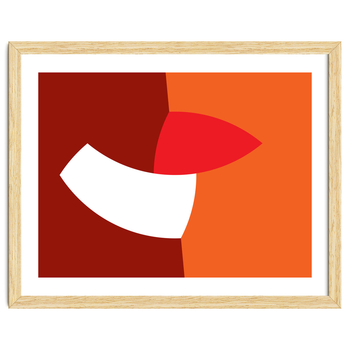 Geometric Shapes No. 66 - orange & reds