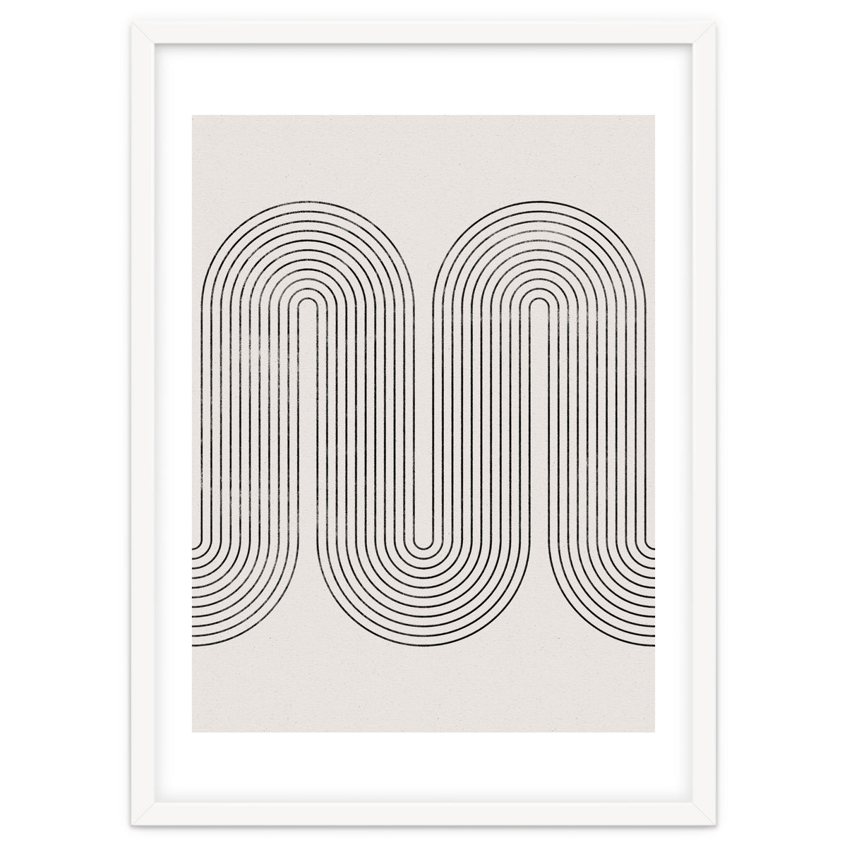 Mid-Century Modern No.28 - Woodblock Print