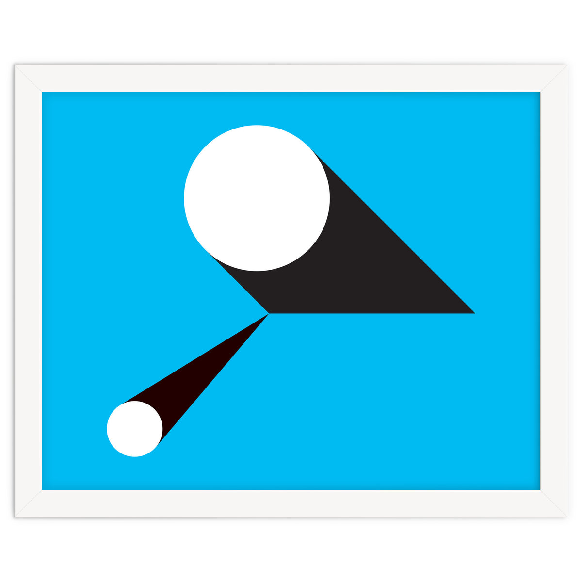 Geometric Shapes No. 46 - blue & black