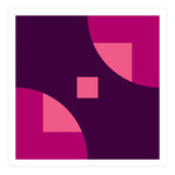 Geometric Shapes No. 1 - purple & pink squares (Print Only) thumbnail
