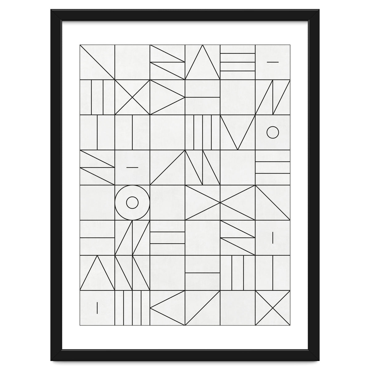 My Favorite Geometric Patterns No.1 - White