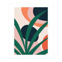 Abstract Mid Century Modern Scandinavian Leaf (Print Only)