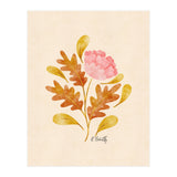 Oak And Peony (Print Only) thumbnail