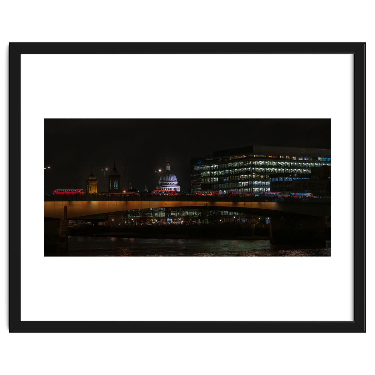 St Pauls & London Bridge photoraphed from the Southbank.