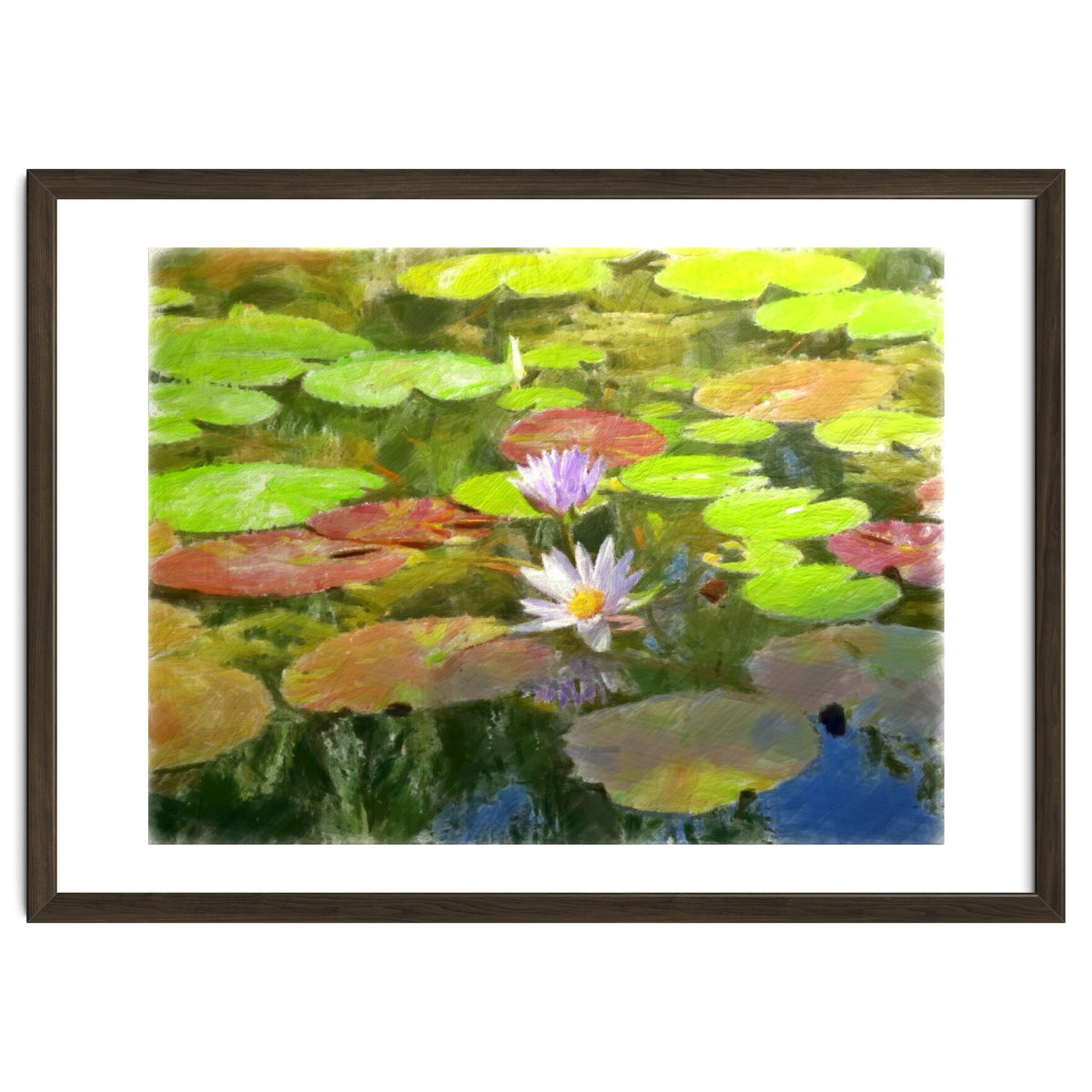 Floating in the water