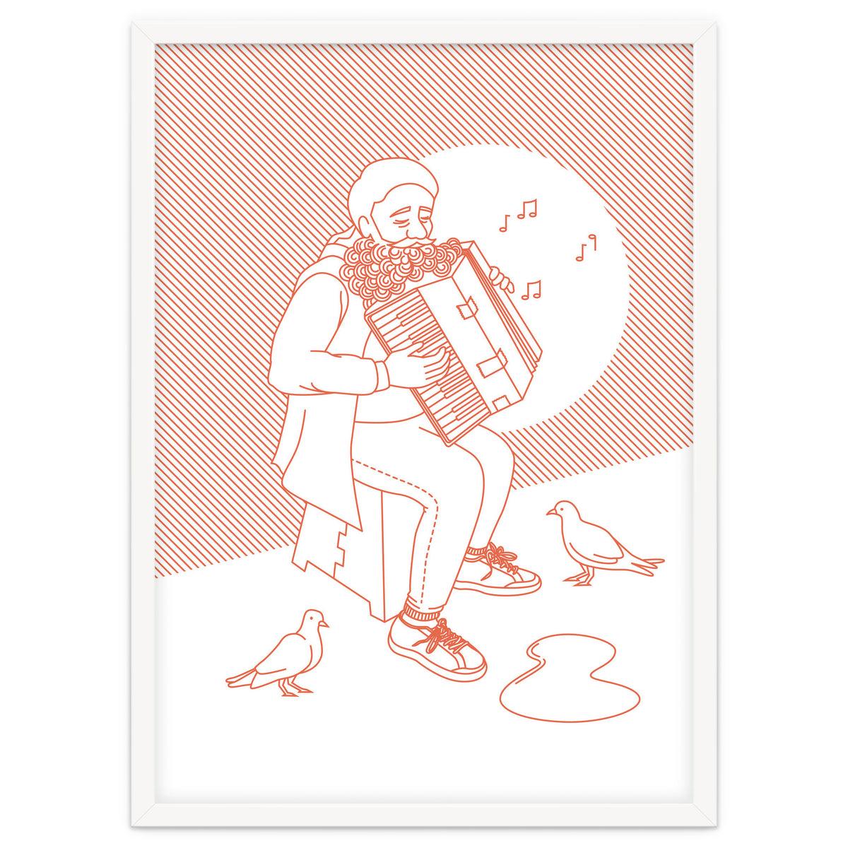 "For Love Not Money" in Orange