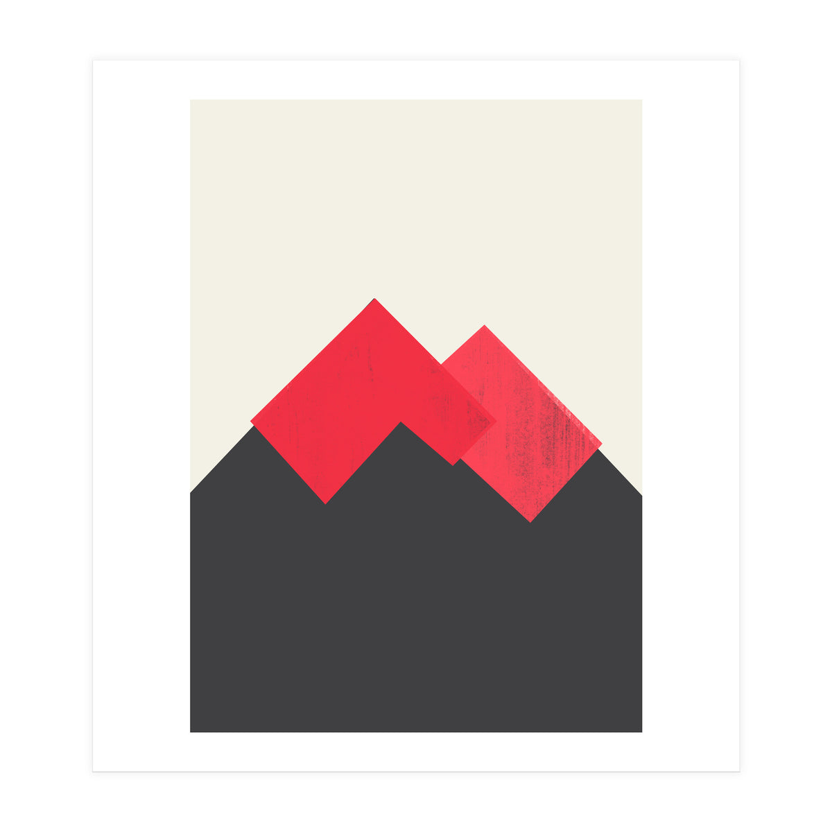 Pastel Mountains II Volcano (Print Only)