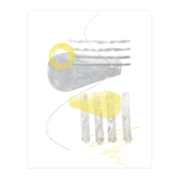 Watercolor Shapes No. 3 | Illuminating Yellow & Ultimate Grey (Print Only)