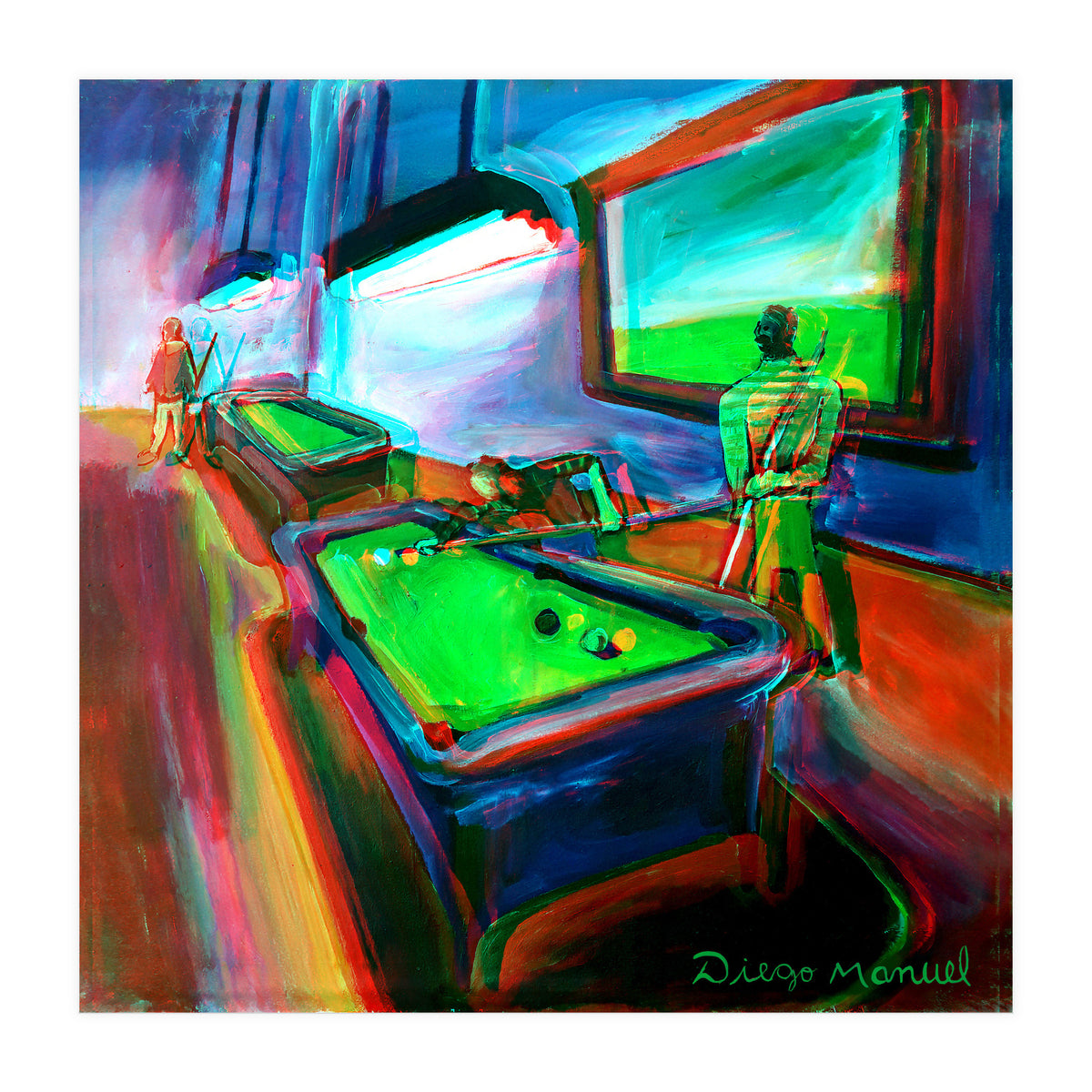 Noche De Pool B 2 (Print Only)