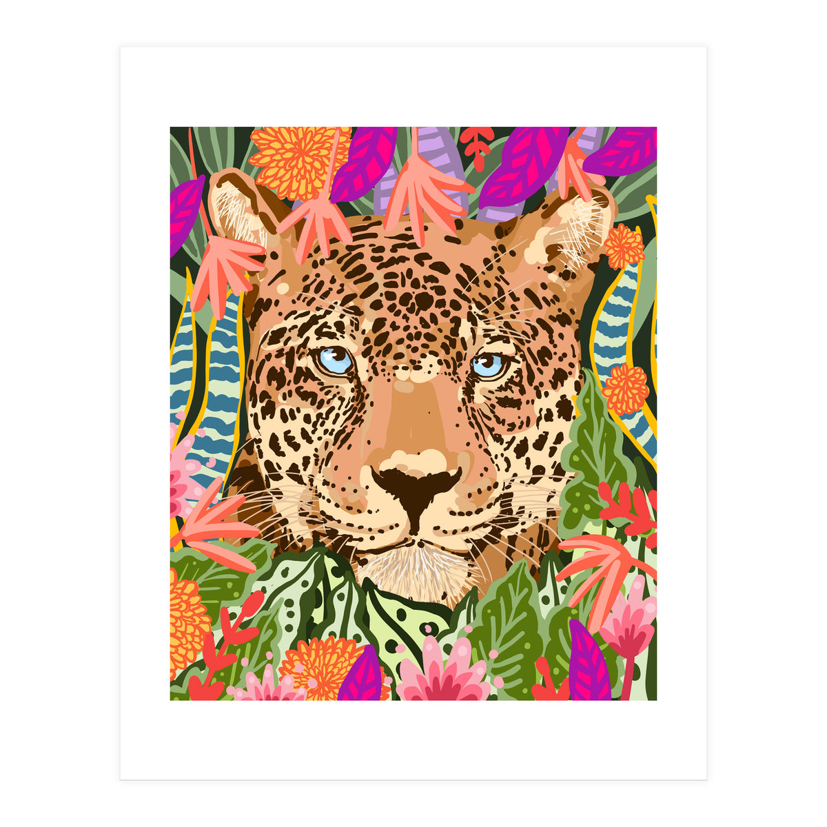 Peek A Boo Leopard (Print Only)