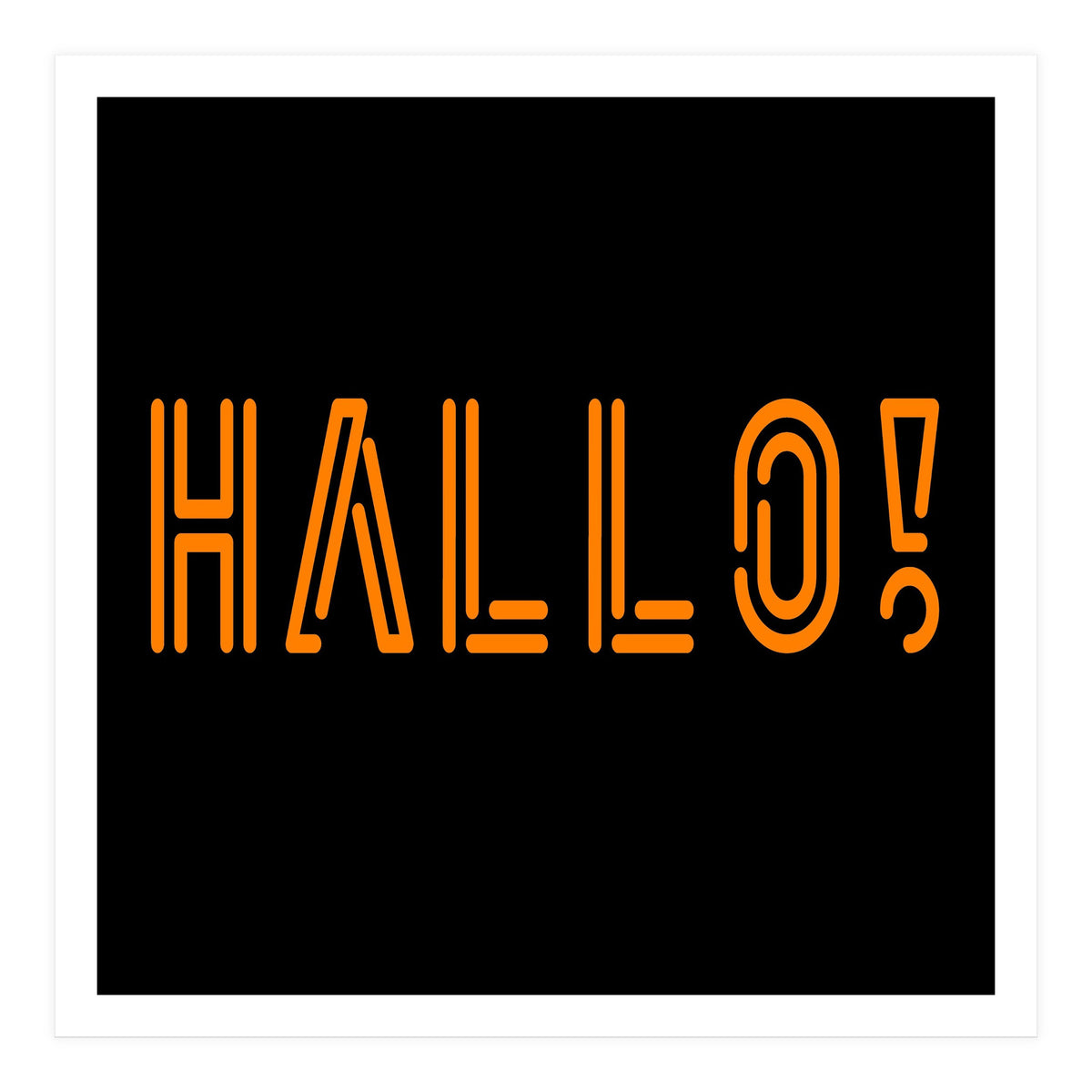 Hallo! German greetings (Print Only)