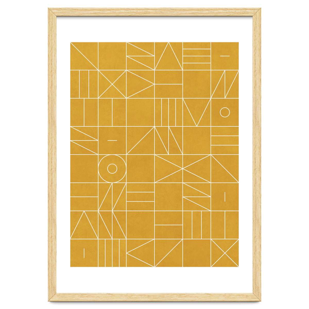 My Favorite Geometric Patterns No.4 - Mustard Yellow
