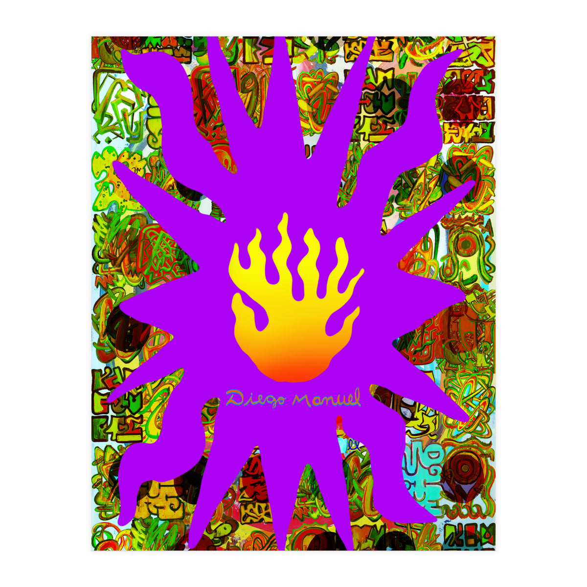 Fuego Y Graffiti 56 (Print Only)