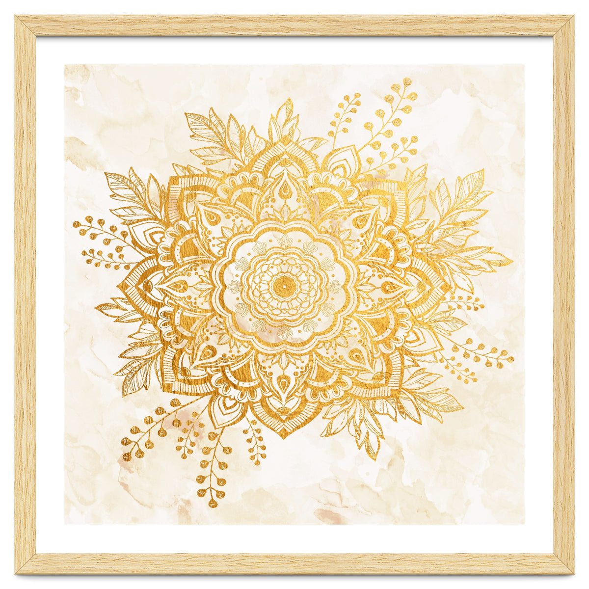Queen Starring of Mandala-Gold Sunflower II