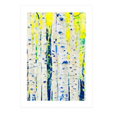 Aspen Tree Forest, Nature Watercolor Landscape Painting, Mystical Botanical Plants (Print Only) thumbnail