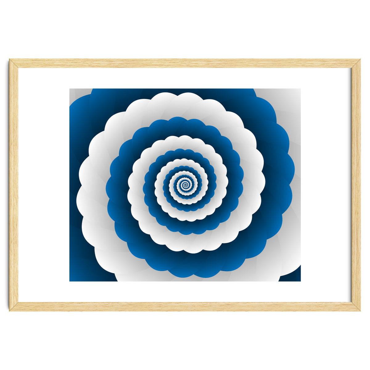 Blue Modern Floral Interior Design