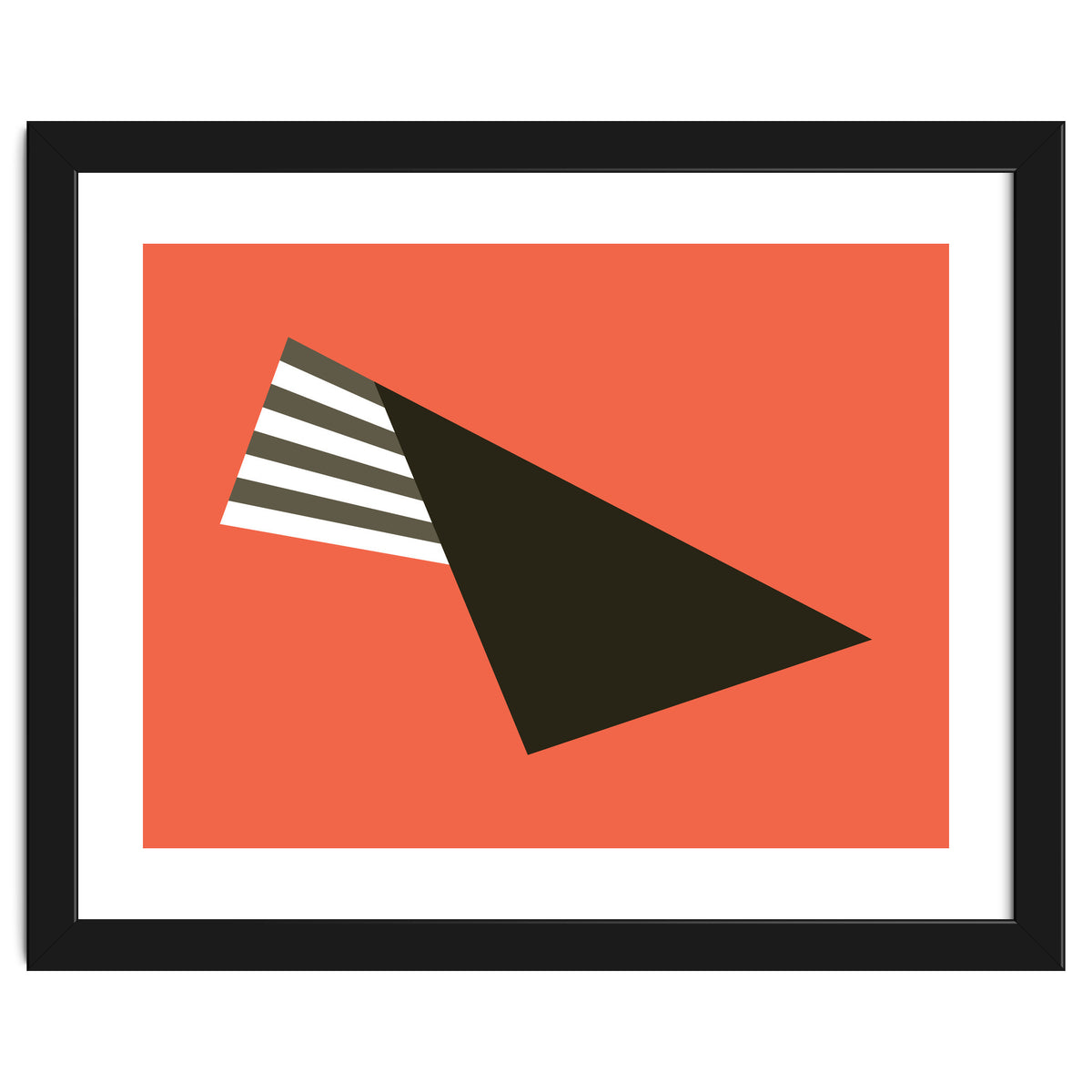 Geometric Shapes No. 75 - pink & stripes