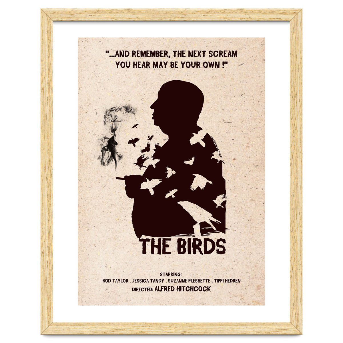 Hitchcock The Birds movie poster