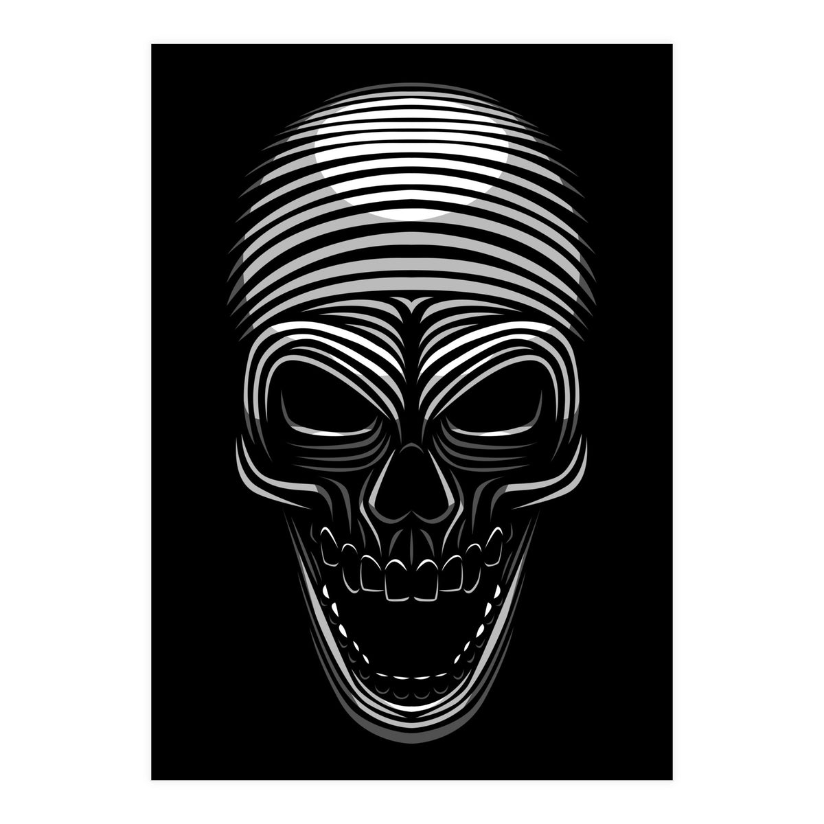 Lines Skull (Print Only)