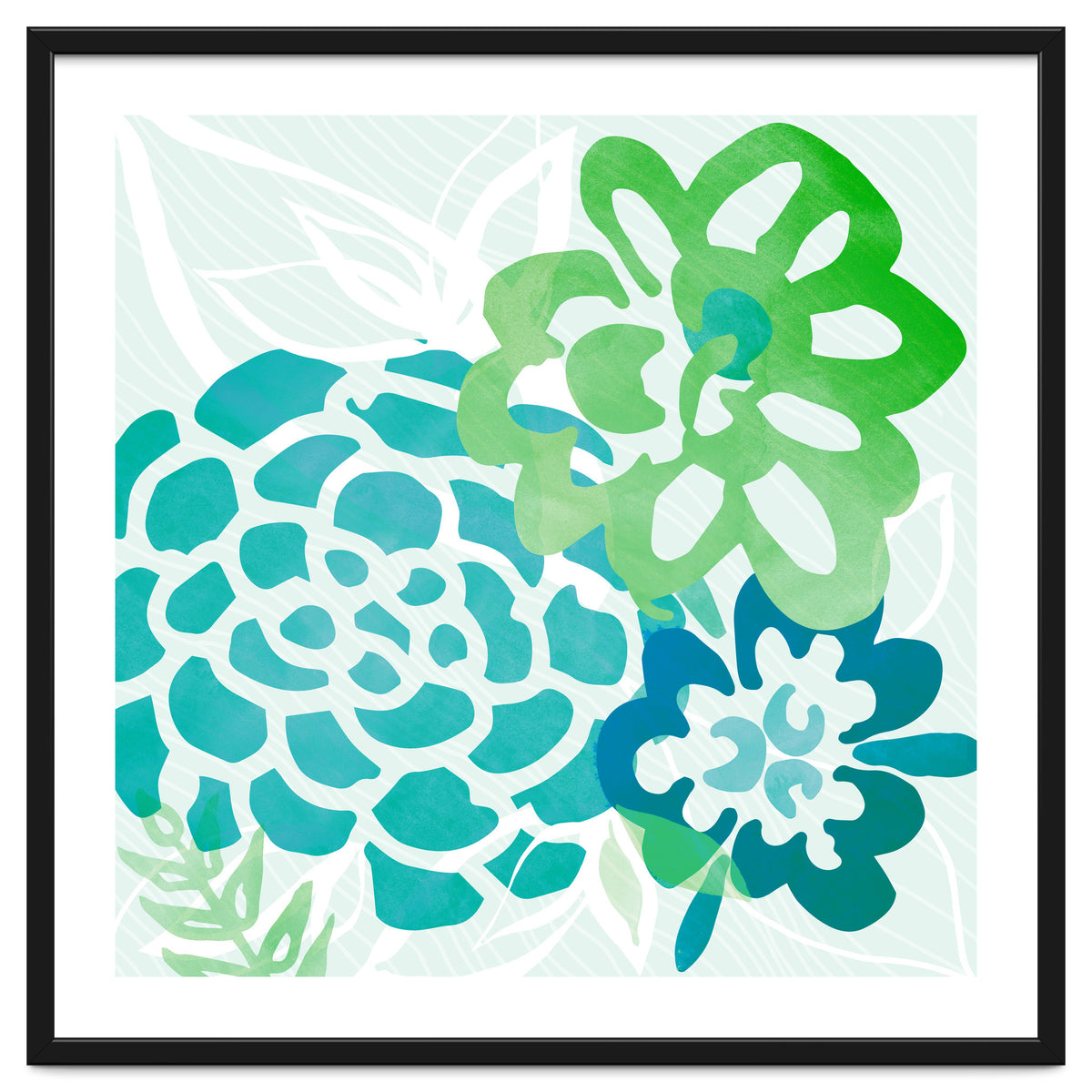 Abstract Coastal Floral