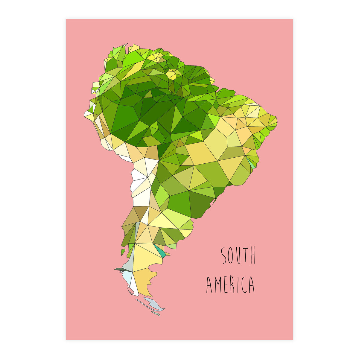 SOUTH AMERICA – Pink (Print Only)
