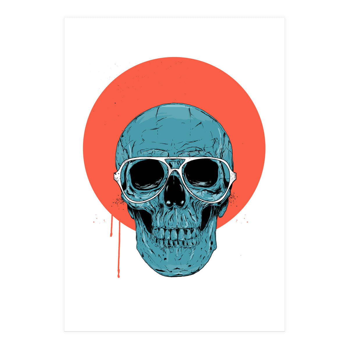 Blue Skull II (Print Only)