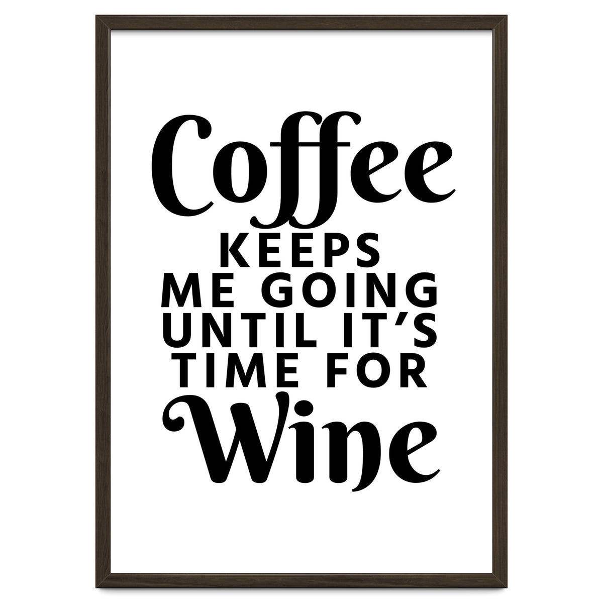 Coffee Keeps Me Going Until It's Time For Wine