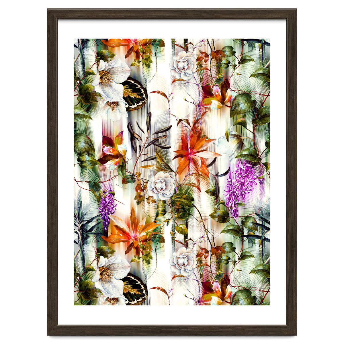 Abstract Motion Blur Floral