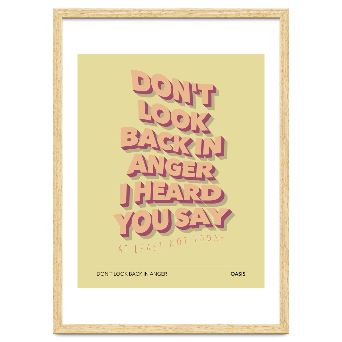 Oasis - Don't Look Back In Anger