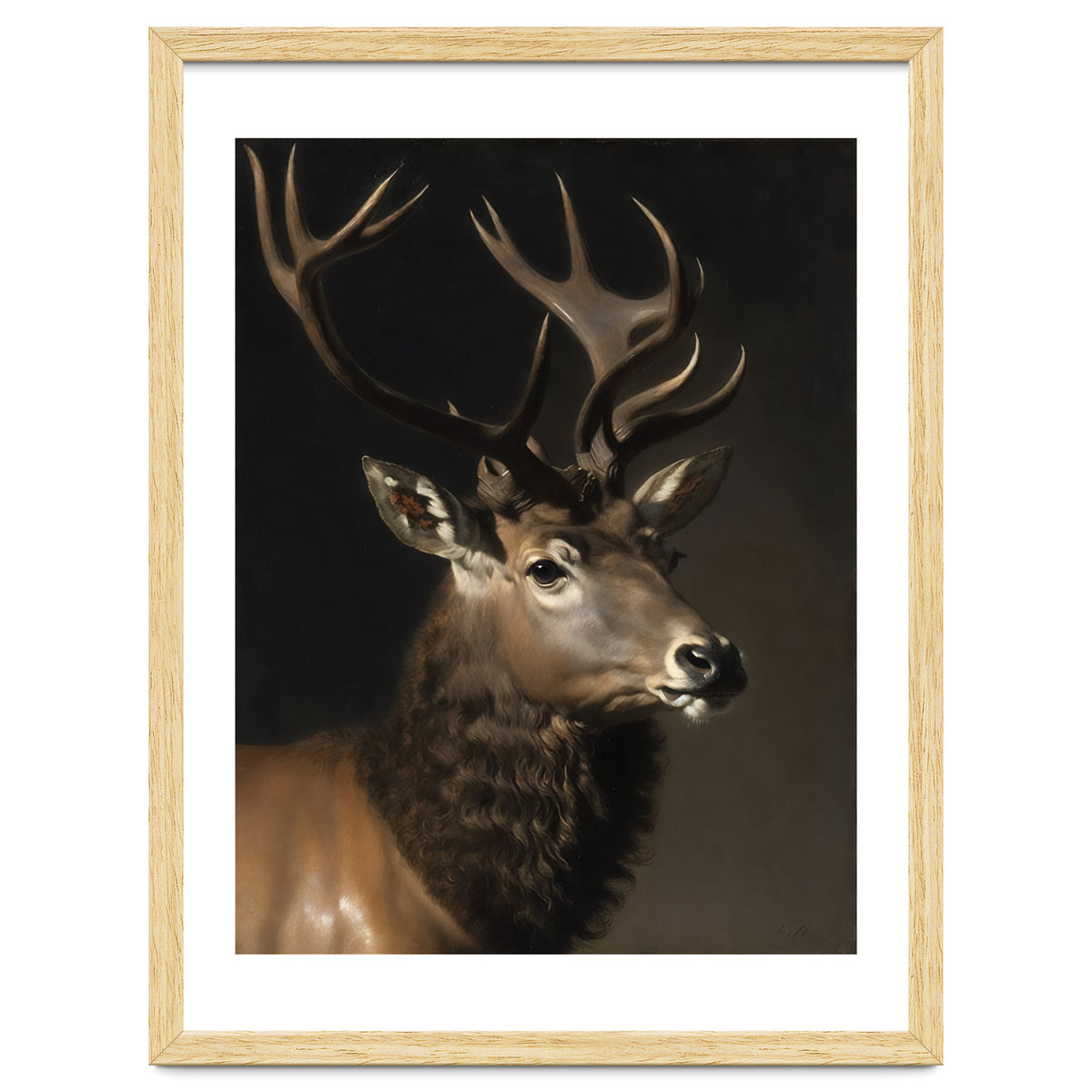 Stag Classical Oil Painting