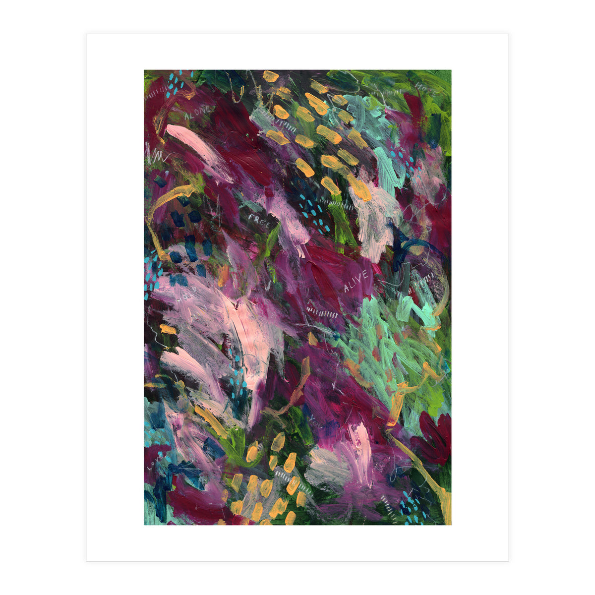 Flowers In The Forest (Print Only)