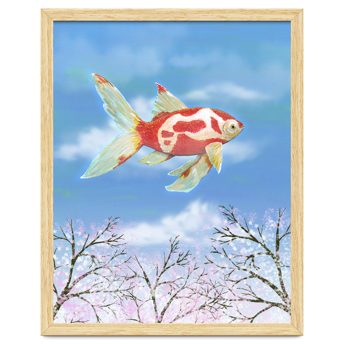 Flying goldfish