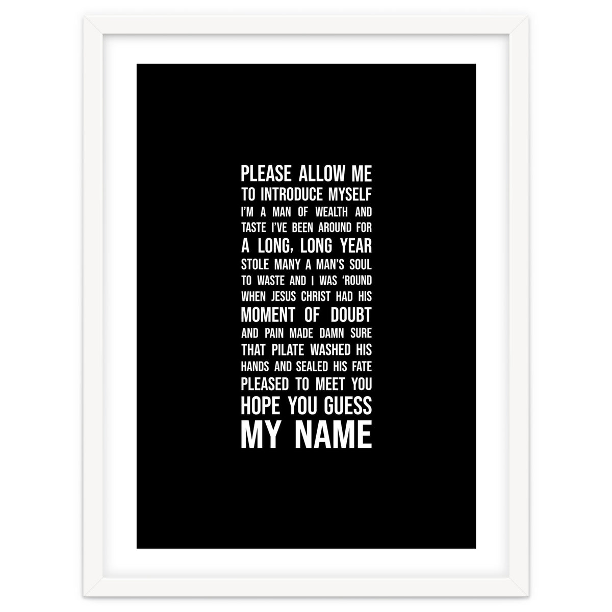 Sympathy For The Devil