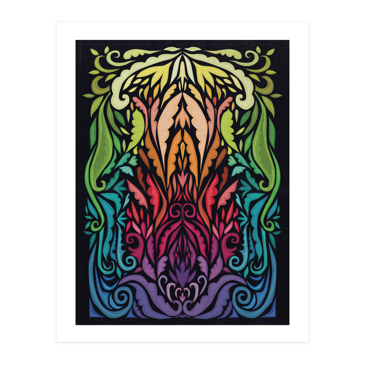 Art Noveau Rainbow (Print Only)