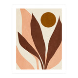 ABSTRACT LEAVES AND SUN - R01 (Print Only) thumbnail