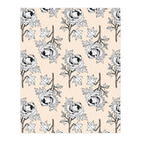 Drawing pattern of roses to pencil on beige (Print Only) thumbnail