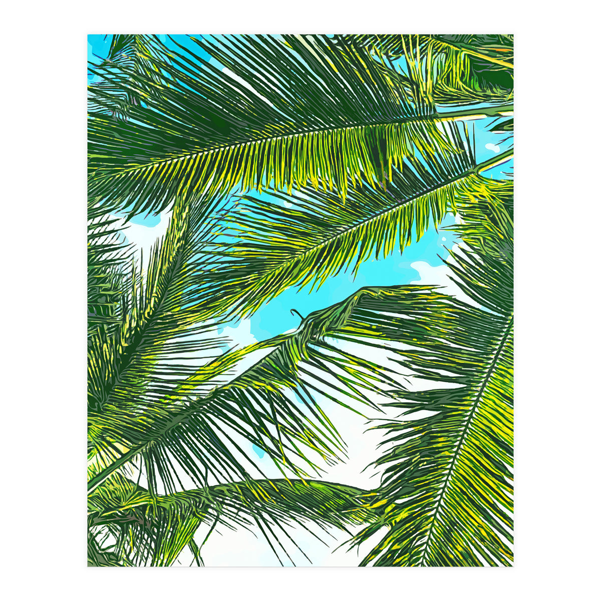 Life Is Better With Palm Trees (Print Only)