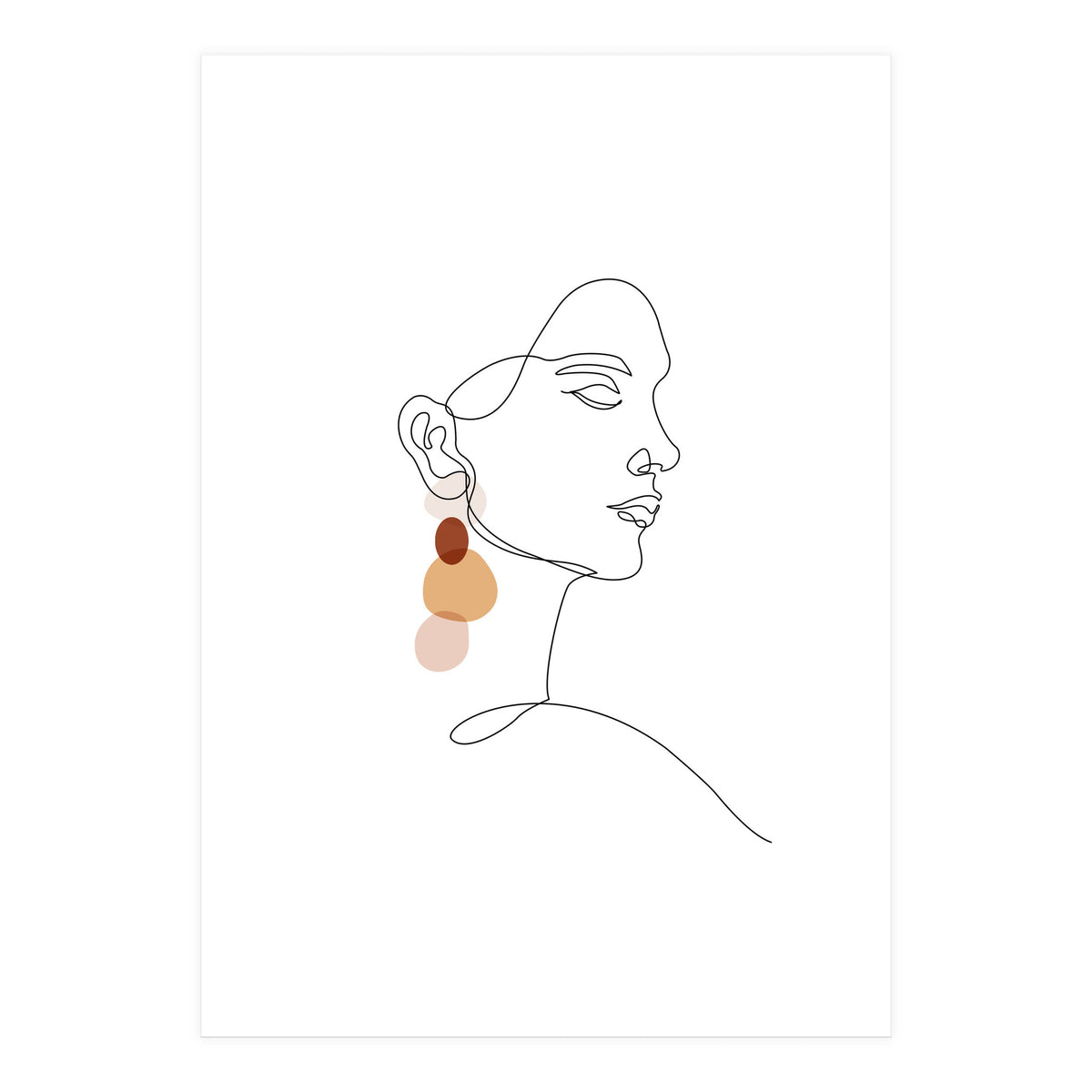 Earring woman (Print Only)