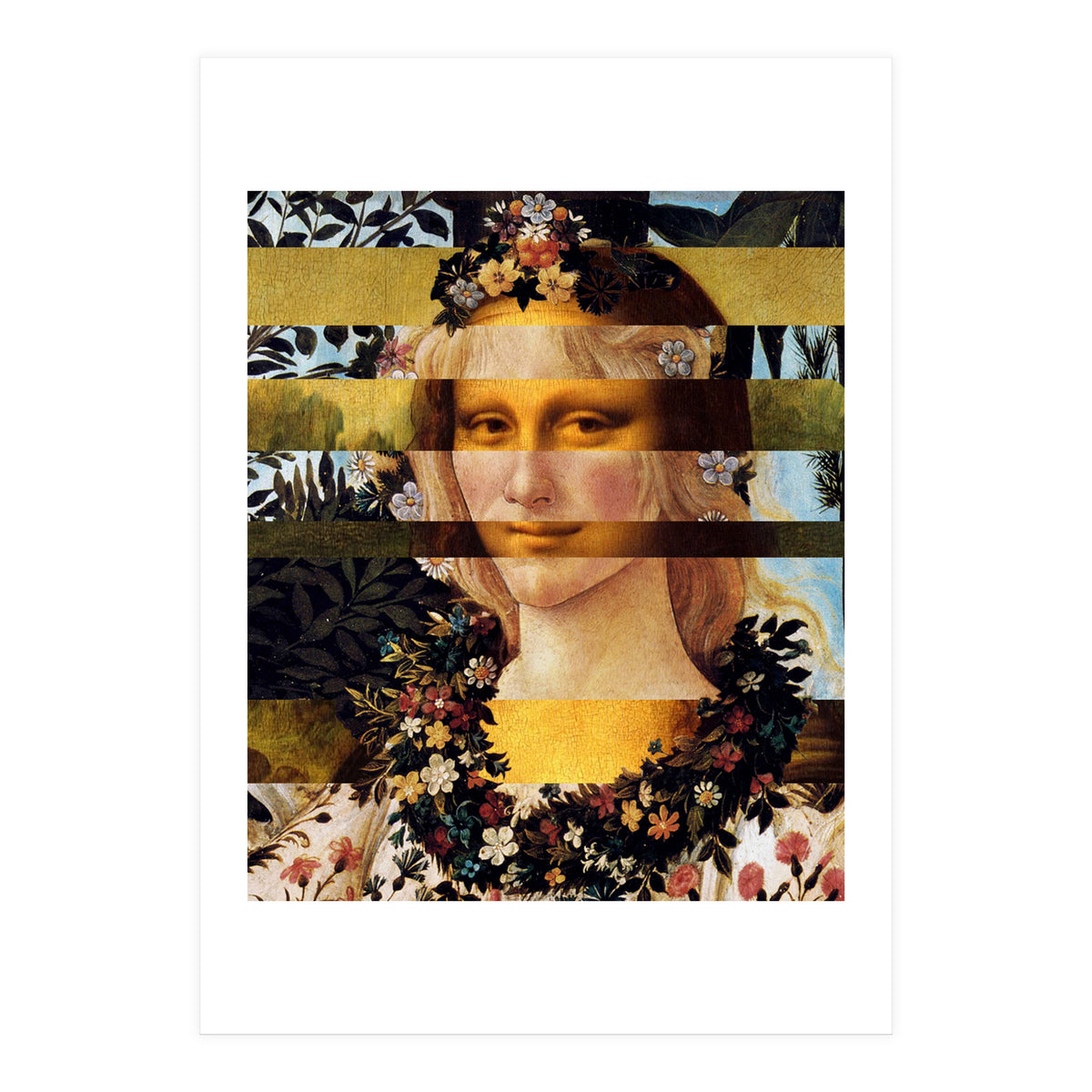 Leonardos Mona Lisa  Botticell (Print Only)