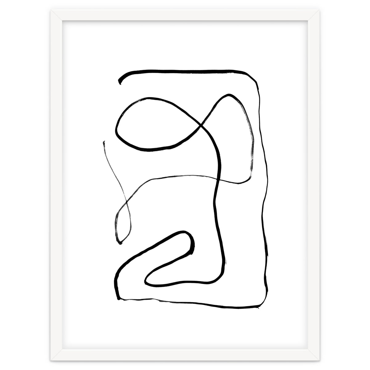 Mid-Century Line Art Print #2