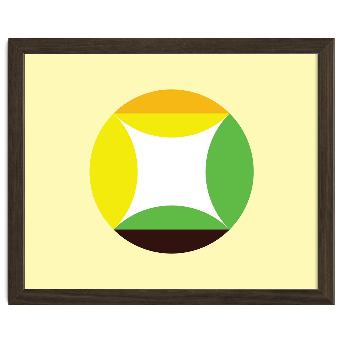 Geometric Shapes No. 21 - yellow, green & orange