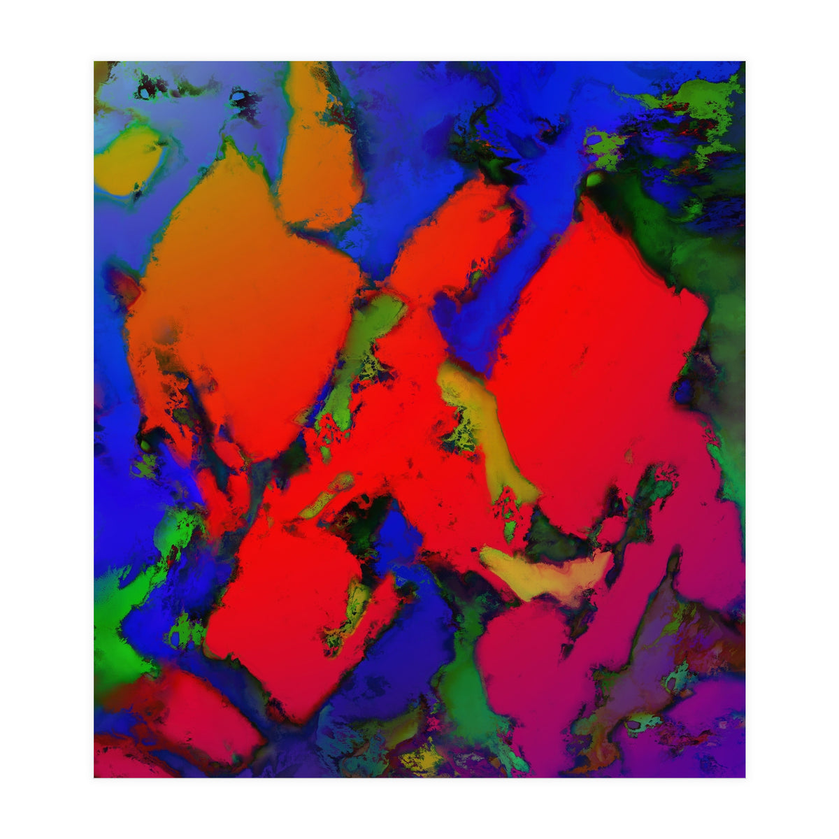 Alligator Red Glow (Print Only)