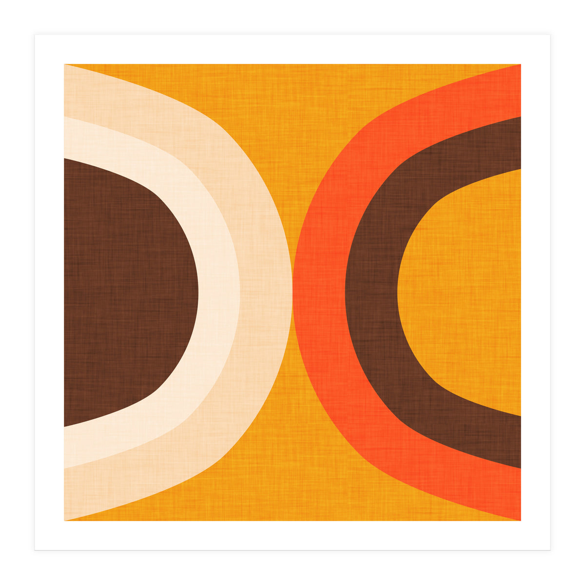 Classic Mid Mod Dot Yellow  (Print Only)