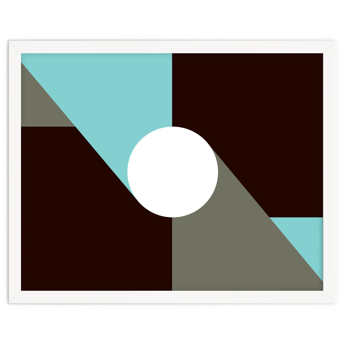 Geometric Shapes No. 29 - baby blue & grey