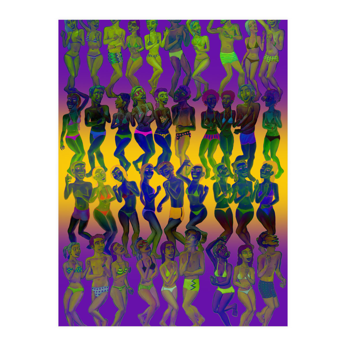 Bailando En La Playa 3 (Print Only)