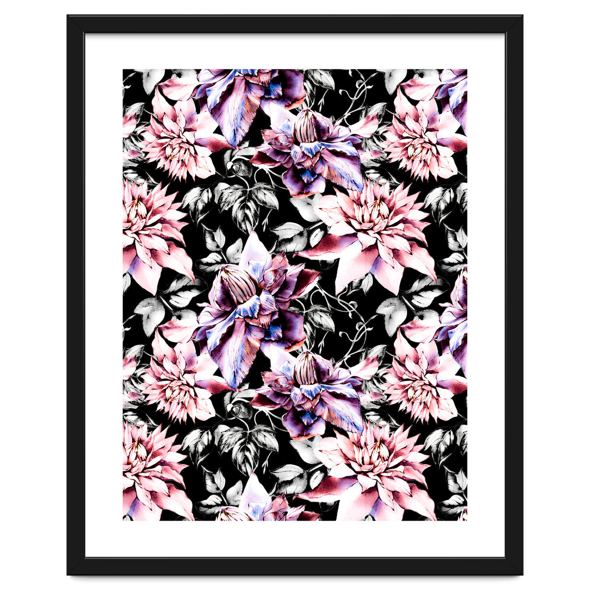 Pink bloom in the dark