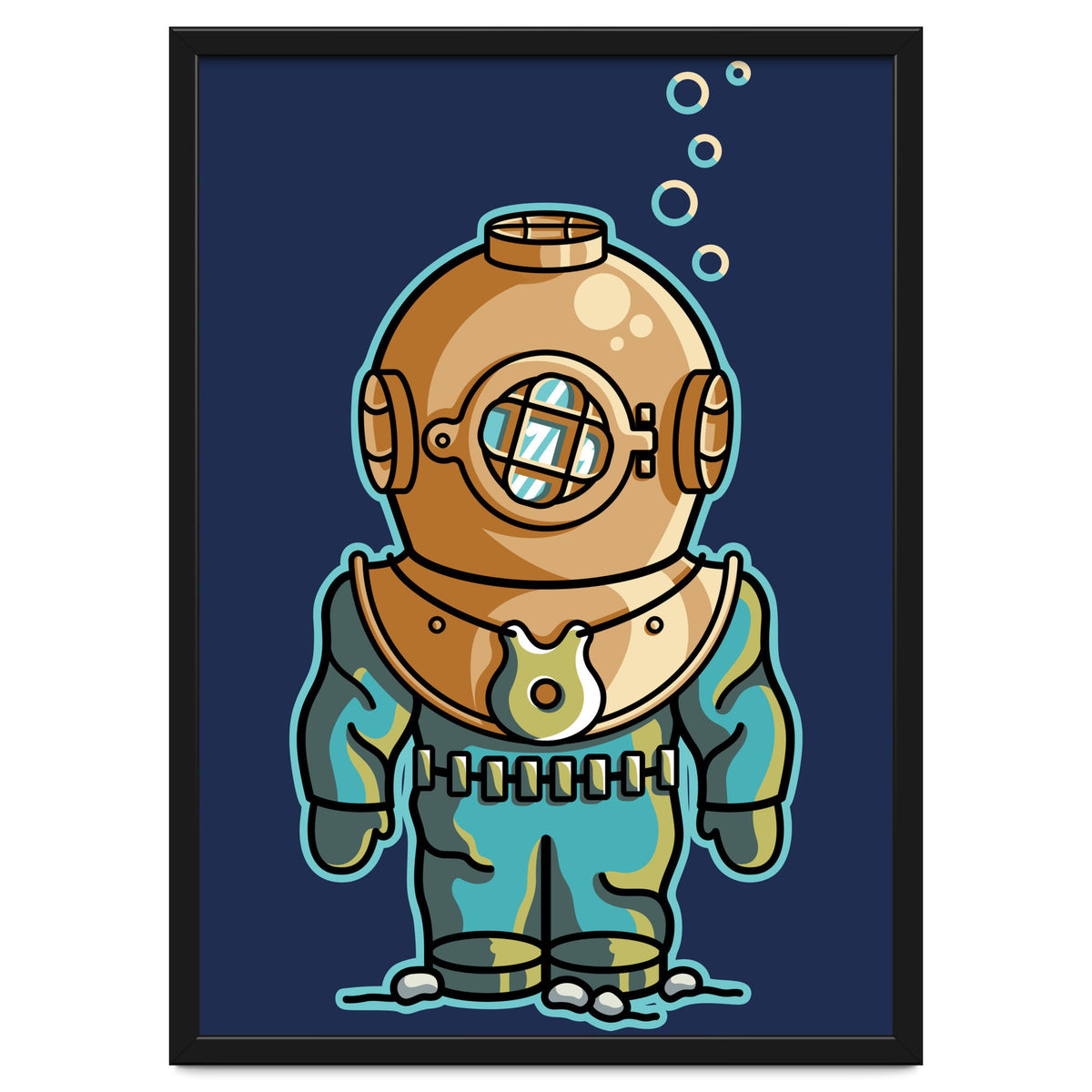 Cute Deep Sea Diver