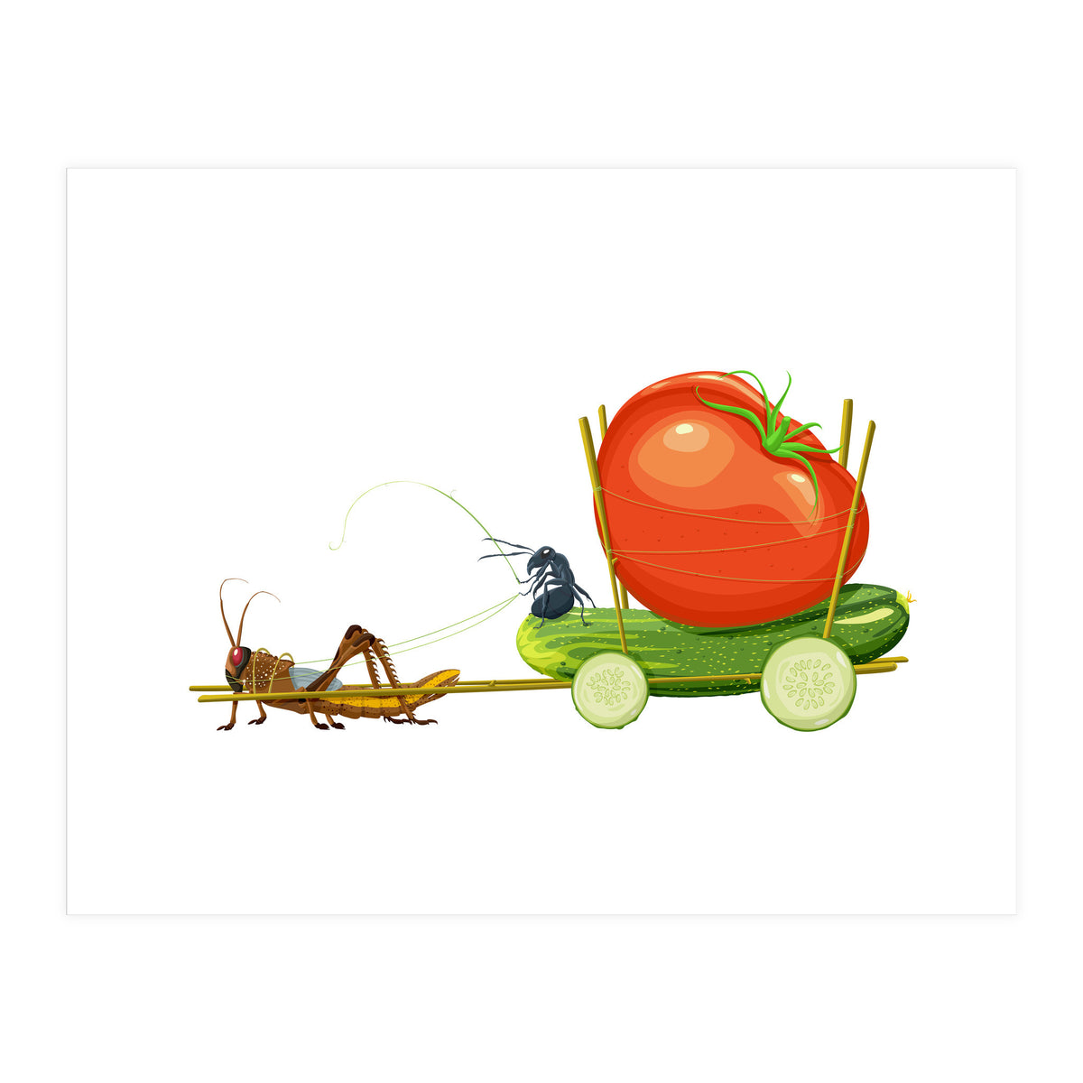 Cucumber Ride (Print Only)