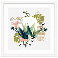 Abstract geometrical and botanical shapes