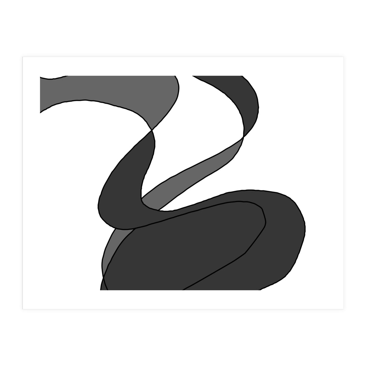 Grey Waves 7 (Print Only)